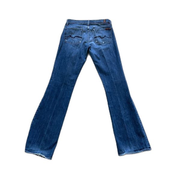 Women's 7 For All Mankind High Waist Bootcut Medium Wash Blue Jeans Size 28 - Picture 10 of 10